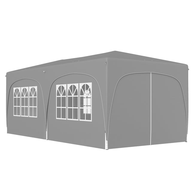 Pop-Up Gazebo 3x6m, water-repellent, UV 50+, foldable
