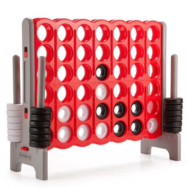 „Giant Match 4 Game Giant Playset“ 104 cm eilių žaidimų lenta su dideliais žiedais ir greito atleidimo slankikliais