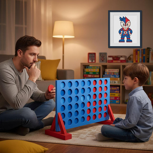 „Giant Outdoor Connect Four“ žaidimas - putplastis, 2 žaidėjams