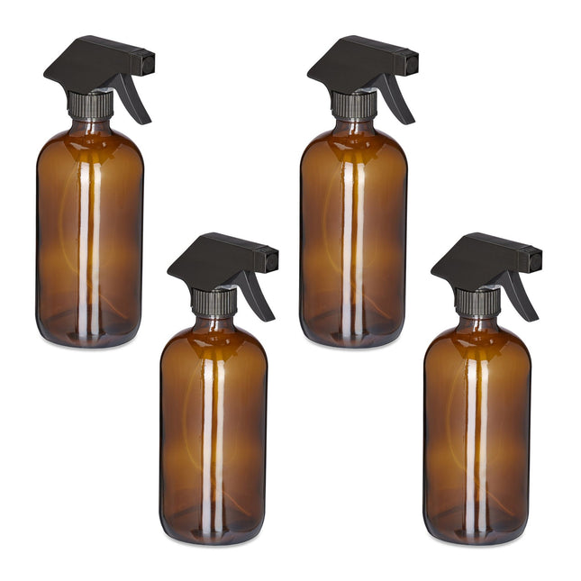 Stiklinis purškimo buteliukas, 500 ml, 4 vnt. rinkinys
