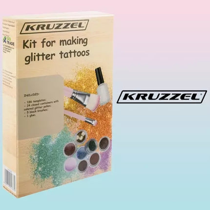 Blizgučių tatuiruočių rinkinys Kruzzel 20422