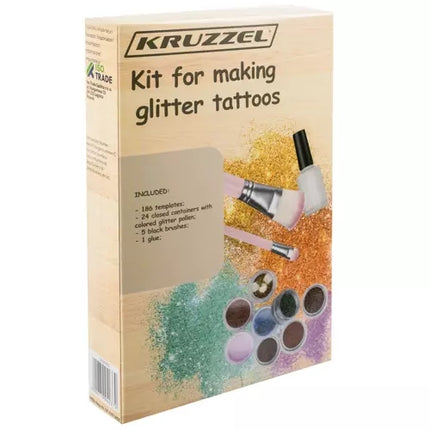Blizgučių tatuiruočių rinkinys Kruzzel 20422