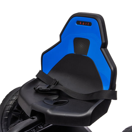 Kartingas, Vaikiška Transporto Priemonė Su Reguliuojama Sėdyne, Pedalais Minama Transporto Priemonė, Pedalais Minamas Automobilis Su Rankiniu Stabdžiu, Kettcar Vaikams Nuo 3 Iki 8 Metų, Mėlynas