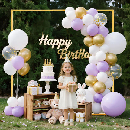 Gold Metal Arch Backdrop Stand, 6.6 x 6.6 ft