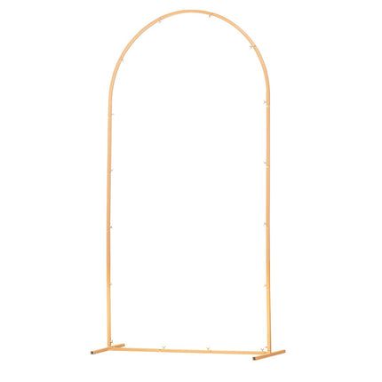 Gold Metal Arch Backdrop Stand, 7.2 x 4 ft Frame