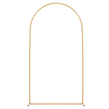 Gold Metal Arch Backdrop Stand, 7.2 x 4 ft Frame