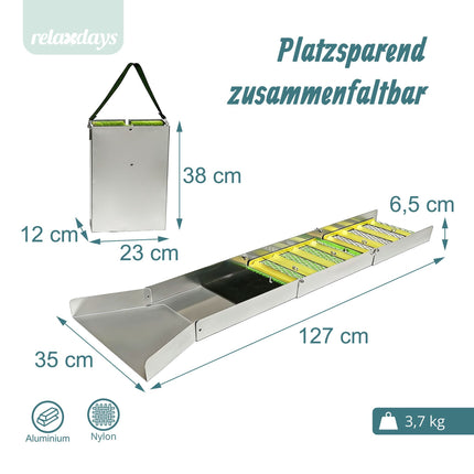 Auksinė šliuzo dėžutė - sulankstoma, lengva, aliuminio
