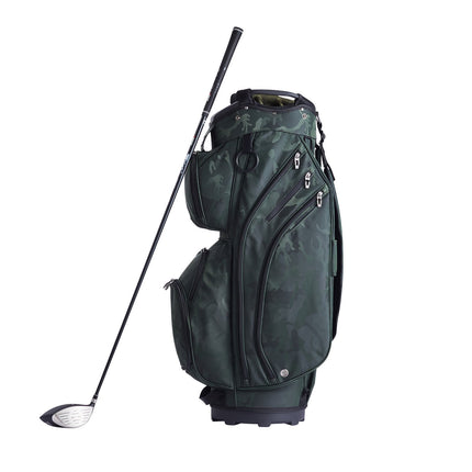 Golf Cart Bag – 14-Way Divider, 11 Pockets, Waterproof Nylon