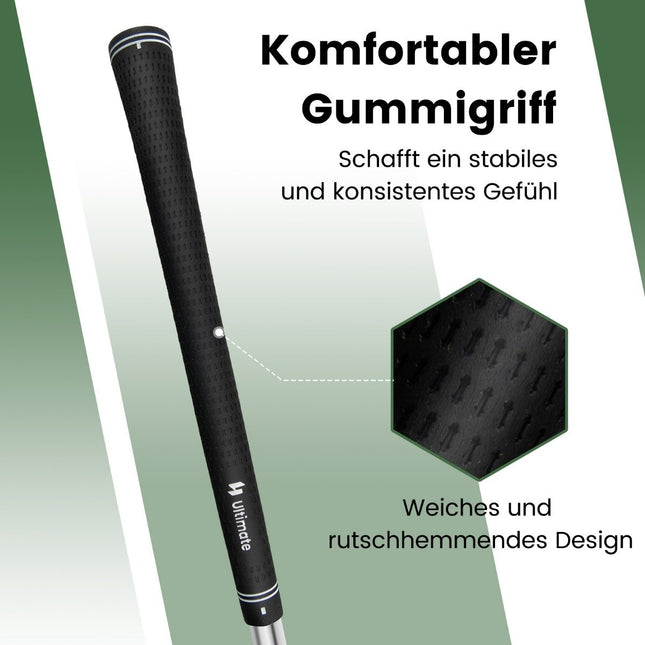 Golfo lazdelė 89 cm - nerūdijančio plieno galvutė, neslystanti rankena
