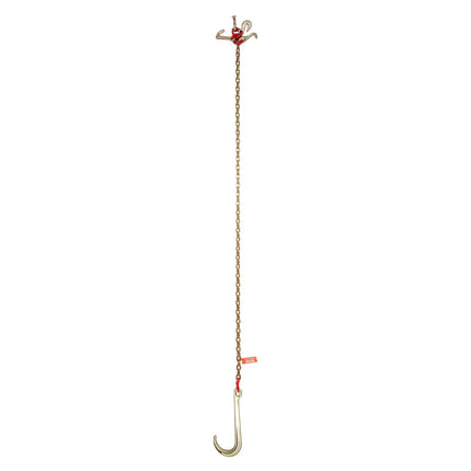 Grade 80 J Hook Tow Chain, 5/16 In x 6 Ft, 5400 lb