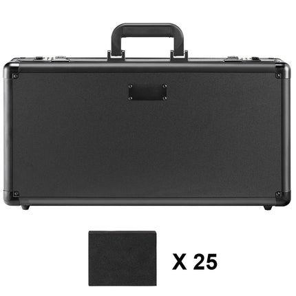 Graded Card Storage Case, 5 Slots, Combo Lock, Dividers