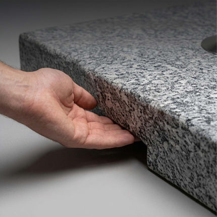 Granitinis skėčio pagrindas, 24 kg – kvadratinis, pilkas