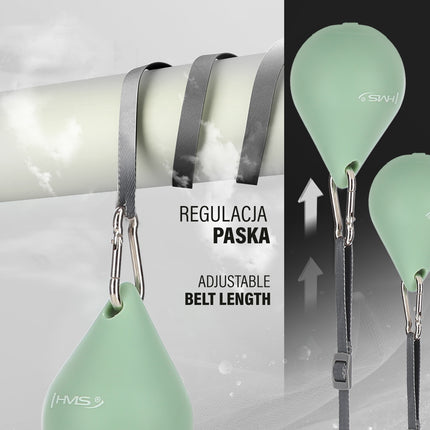 Žalias magnetinis hula lankas su skaitikliu