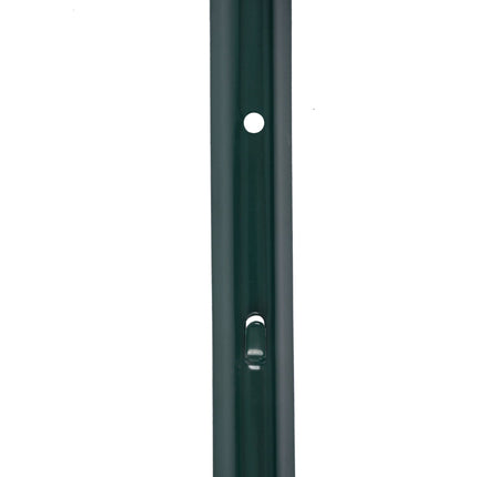 Žali plieniniai tvoros stulpai, 90 cm, 10 vnt. rinkinys
