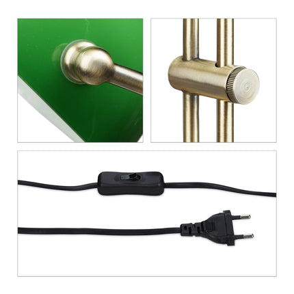 Green banker lamp