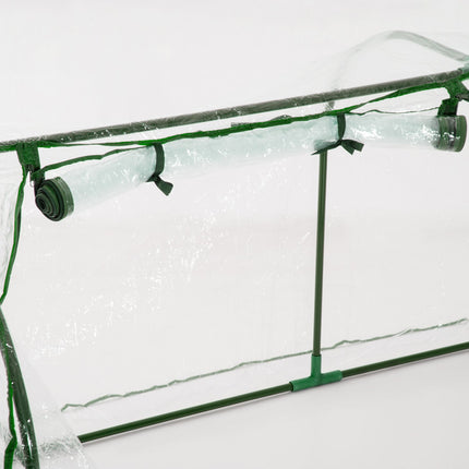Šiltnamis su durelėmis, šaltas rėmas, augalų auginimas, plienas, PVC, 200x100x80 cm