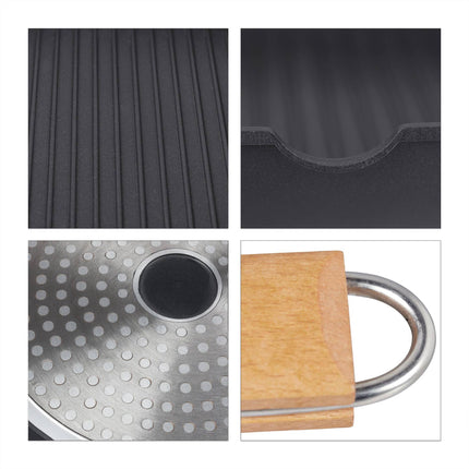 Grill Pan with Folding Handle
