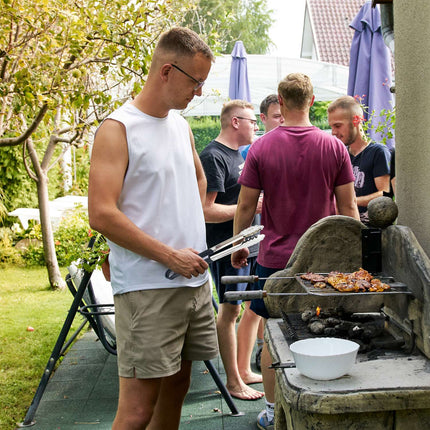 Grilio žnyplės iš nerūdijančio plieno, 3 vnt. rinkinys