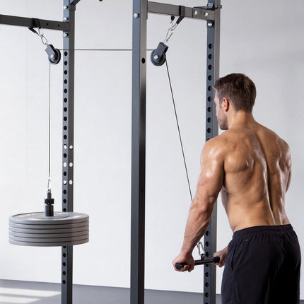 Gym Pulley System Set, 2-Pack, 150 kg, Handles