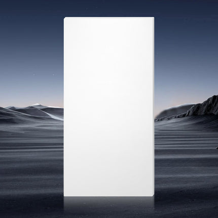 HDPE Plastic Sheet, 24 x 48 in, 1/2 in Thick, White