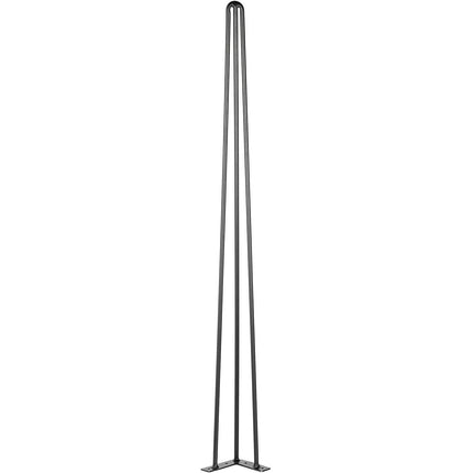 Hairpin Table Legs, 40 Inch, Set of 4, Black, 3-Rod
