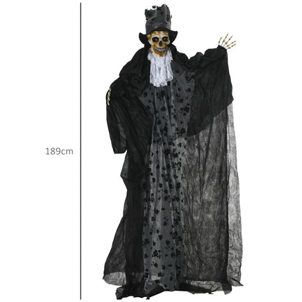 Helovino vaiduoklis jaunikis su garso ir šviesos efektais, 189 cm