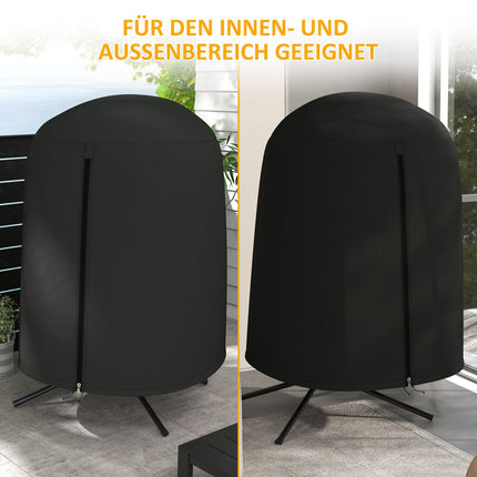 Pakabinamos kėdės apsauginis užvalkalas, atsparus vandeniui, su apsauga nuo UV spindulių ir užtrauktuku, Oxford, Ø128 x 190 cm