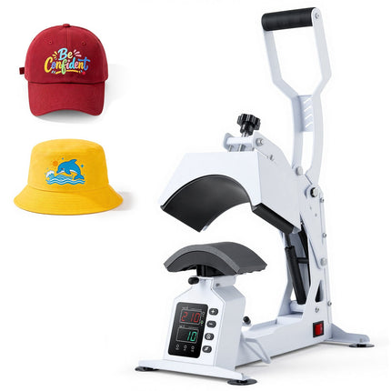 Hat Heat Press Machine, 215 x 100 mm, LED Temp Timer
