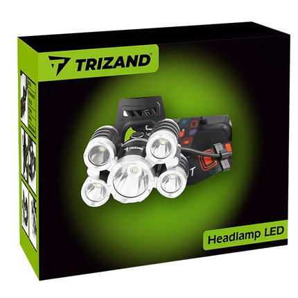 Priekinis žibintas 5 x LED T6 CREE