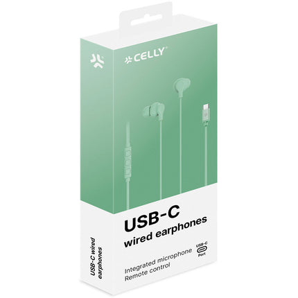 Headphones In-Ear Cable USB-C UP1600 Light green
