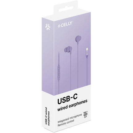 Headphones In-Ear Cable USB-C UP1600 Purple