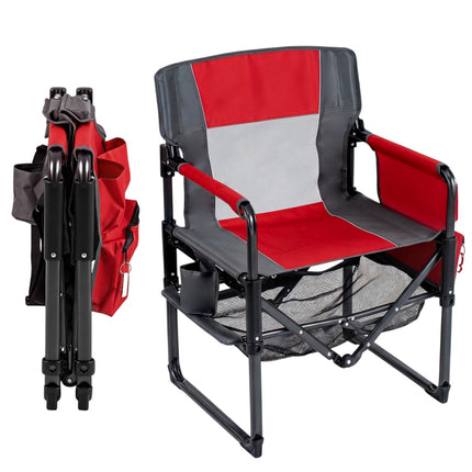 Heavy Duty Camping Chair with Cup Holder and Side Pocket