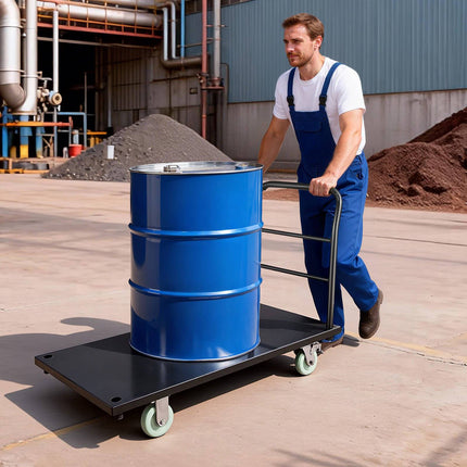 Heavy Duty Platform Truck, 2000 lb Steel Flatbed Cart