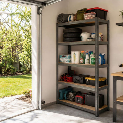 Heavy-Duty Steel Storage Rack with 5 Adjustable Shelves, 875 kg, Anthracite