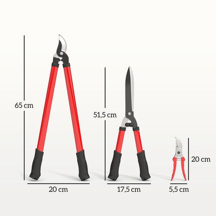 3-Piece Garden Tool Set with Rust-Resistant Blades