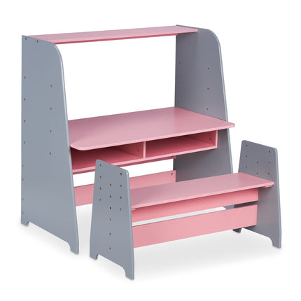 Height Adjustable Table & Bench for Kids