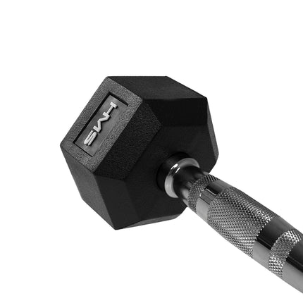 Hex Dumbbell 12 kg – Rubber Coated, Anti-Roll Design
