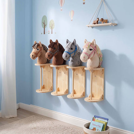 „Hobby Horse“ sieniniai laikikliai, 2 vnt. rinkinys, dažomi pušies gaminiai