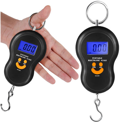 Kablio formos svarstyklės su LCD ekranu, 50 kg keliamoji galia, taros funkcija