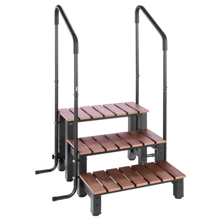 Hot Tub Step With Handrail, 3-Step, 550 lb Capacity