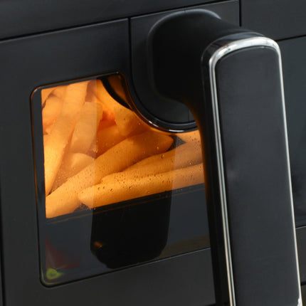 8L Air Fryer, Dual Chamber, No Oil, 2500W, Black
