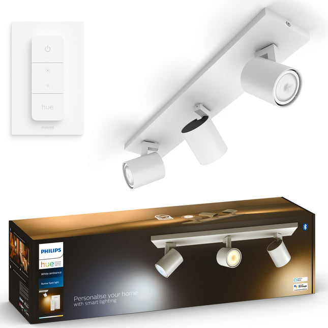 Hue Runner White Ambiance 3 spot 1200 lm White