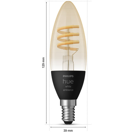 Hue White Ambiance Filament E14 Krone 350 lm 2-pack