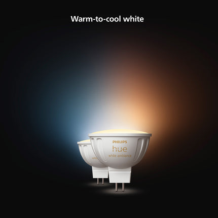 Hue White Ambiance GU5.3 MR16 12V 400lm 2-pack