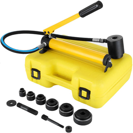 Hydraulic Knockout Punch Kit, 10 Ton, 6 Dies 22–60 mm