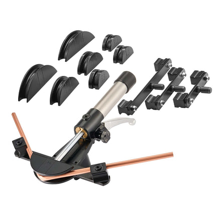 Hydraulic Tube Bender Kit, 6–22 mm, 7 Dies, 90