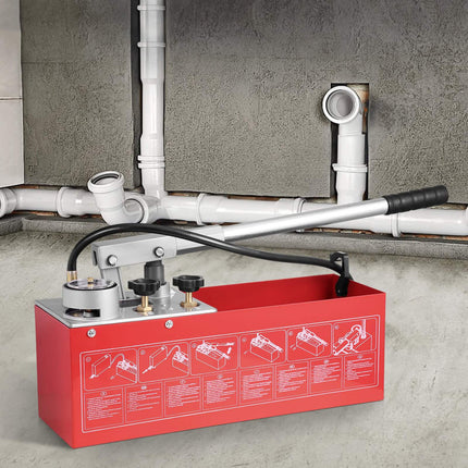 Hydrostatic Test Pump, 25 Bar, Dual Valve, 10L Tank