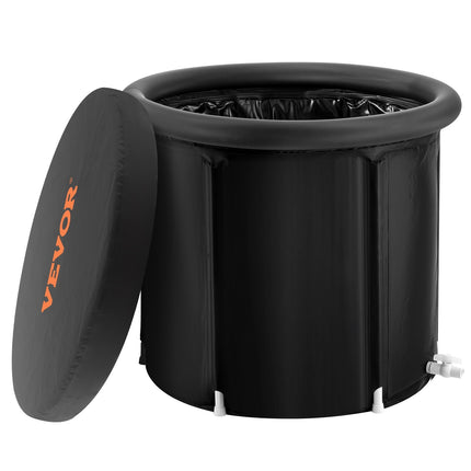 Ice Bath Tub 90 cm, 370L Inflatable Cold Plunge With Cover