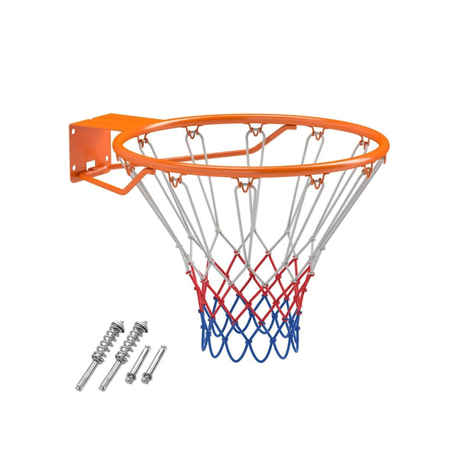 Krepšinio lankas patalpoms - 45 cm žiedas, tvirtinamas prie sienos, oranžinis