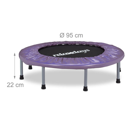 Batutas fitnesui patalpose, Ø95 cm, sulankstomas, neslystantis
